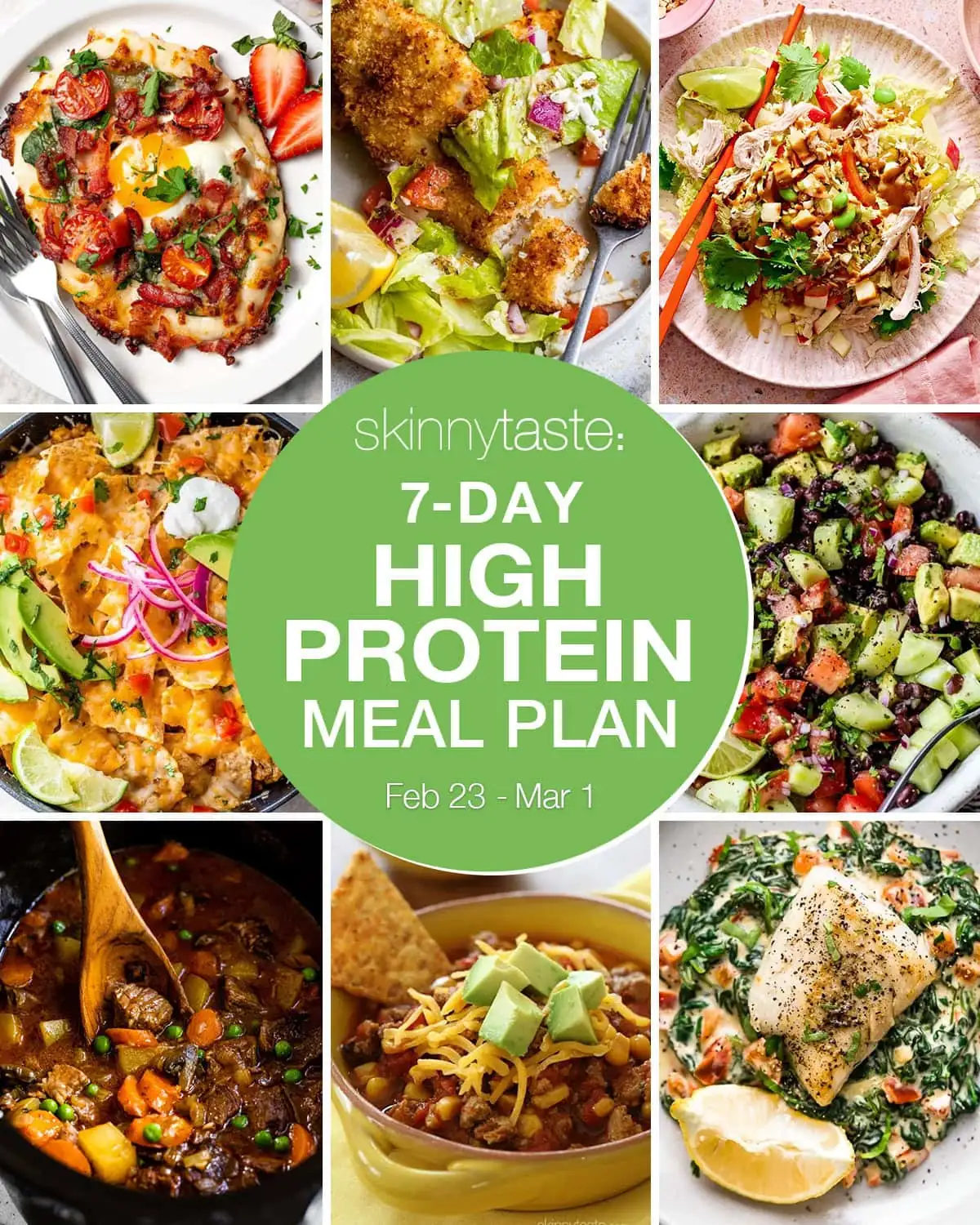 7-Day High Protein Meal Plan for Muscle & Satiety