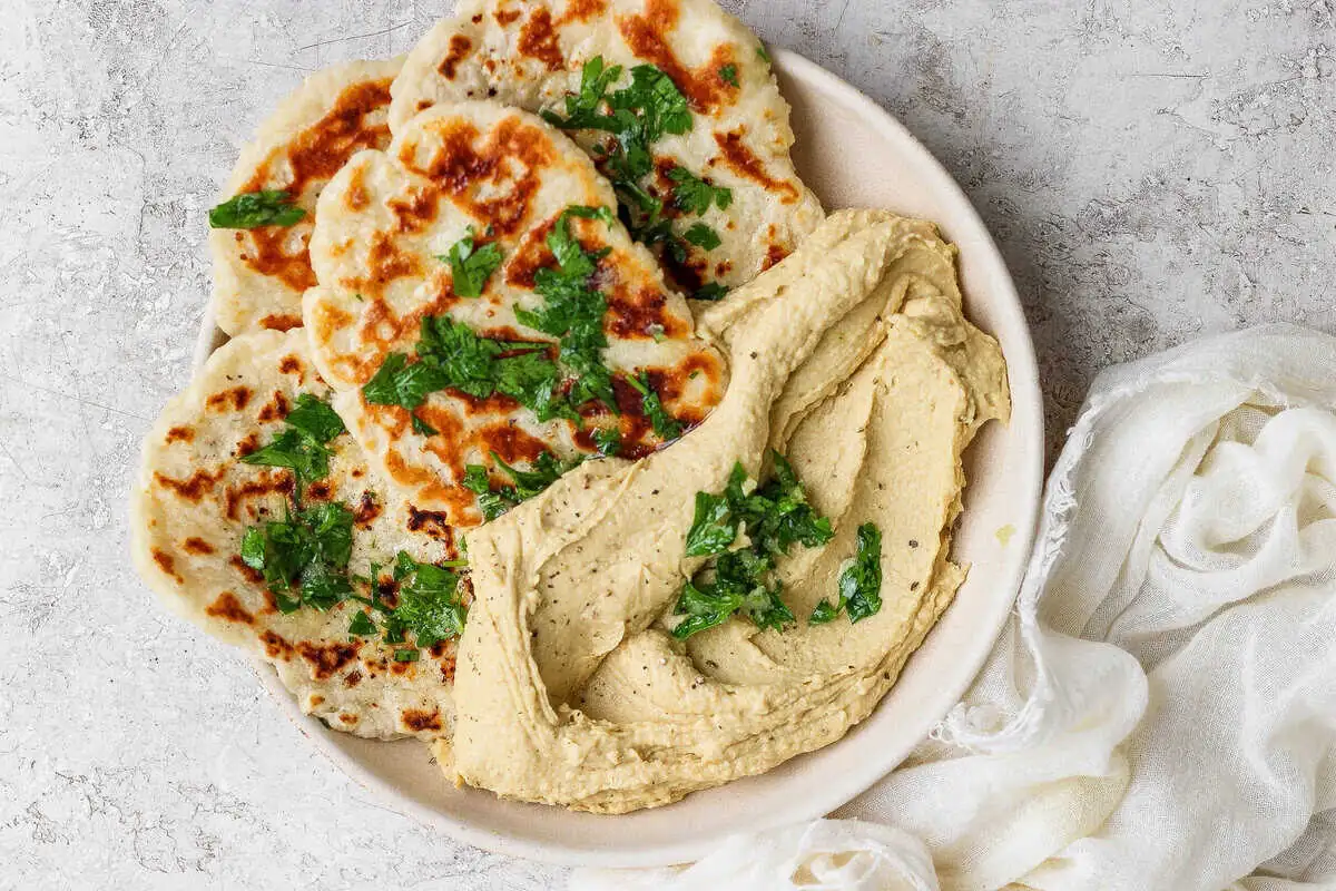 High-Protein Garlic Naan with Buttery Cottage Cheese Dough